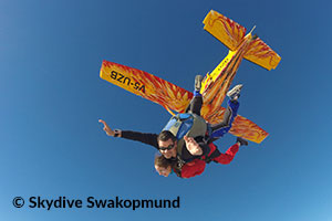 Skydiving in Swakopmund